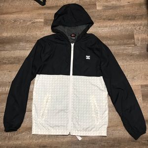 DC Black and White Windbreaker